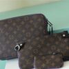 Louis Vuitton Trio Messenger Monogram Macassar Canvas By Virgil Abloh’s Purple For Men, Men's Bags, Shoulder And Crossbody Bags 9.5in/25cm LV M46266 - Image 7