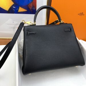 Alternative view of Hermes Kelly 25 Retourne Togo Black Bag For Women, Women's Handbags, Shoulder Bags 10in/25cm