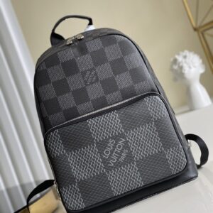Louis Vuitton Campus Backpack Damier Graphite 3D Canvas Grey For Men, Men's Bags 39cm LV N50009