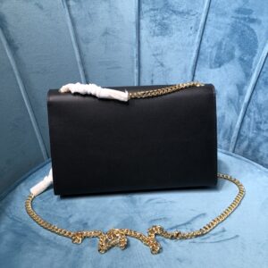 Alternative view of Saint Laurent Kate Medium Chain Bag With Tassel In Grain De Poudre Black For Women 9.4in/24cm YSL 354119BOW0J1000