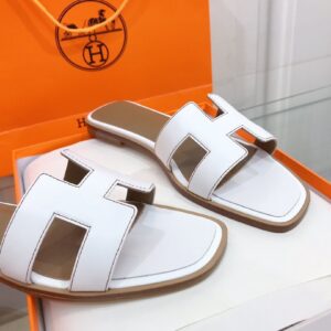 Alternative view of Hermes Oran Sandal White For Women, Women's Shoes H021056Z
