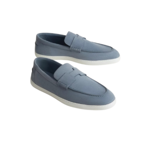 Hermes Job Loafers Bleu Grignon For Men H242935ZADJ410