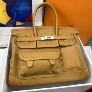 Hermes Birkin Cargo 35 Beige, Silver Toned Hardware Bag For Women, Women's Handbags, Shoulder Bags 13.8in/35cm
