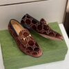 Gucci Men's Jordan GG Velvet Loafer Brown For Men 430088-9JT80-2091 - Image 6