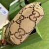 Gucci Jumbo GG Belt Bag Camel And Ebony Jumbo GG Canvas For Women 15.3in/39cm GG 696031 UKMDG 2570 - Image 10