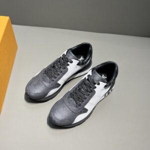 Louis Vuitton Run Away Sneaker Monogram Canvas Black/White/Grey For Men LV