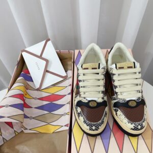 Gucci Women's Screener Sneaker Beige For Women GG