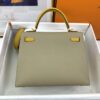 Hermes Kelly 25 Sellier Epsom Greige/Yellow Bag For Women, Women's Handbags, Shoulder Bags 10in/25cm - Image 6