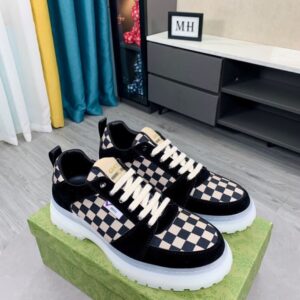 Gucci Men's Sneaker Caro Black And Beige For Men