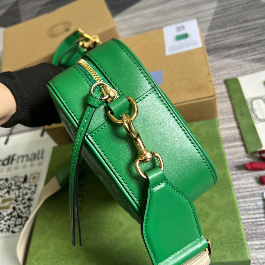 Gucci Matelasse Shoulder Bag Green For Women, Women’s Bags 8.5in/22cm GG 702234 UM8HG 3389