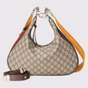Gucci Atache Large Shoulder Bag Beige And Multicolor For Women, Women's Bags 13.8in/35cm GG 702823 96GRN 4091