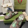 Gucci Men's GG Slipper With Horsebit Brown in Pineapple Print For Men GG Shoes ‎694249 - Image 7