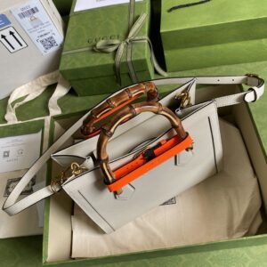 Alternative view of Gucci Diana Medium Tote Bag White For Women 11in/27cm GG 702721 U3ZDT 9196