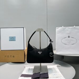 Prada Re-Nylon Re-Edition 2000 Mini-Bag Black For Women, Women's Bags 8.6in/22cm 1NE515_RDH0_F0002