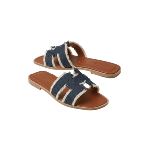 Hermes Oran Sandals Bleu Brut For Women H241060Z 49340