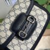 Gucci Horsebit 1955 GG Mini Bag Beige And Blue Supreme Canvas For Women 8in/20cm 658574 96IWN 4076 - Image 7