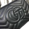 Gucci GG Marmont Matelassé Mini Bag Black Matelassé Chevron For Women 7in/18cm GG 448065 DTD1T 1000 - Image 4