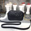 Gucci GG Marmont Matelassé Mini Bag Black Matelassé Chevron For Women 7in/18cm GG 448065 DTD1T 1000 - Image 5