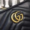 Gucci GG Marmont Matelassé Mini Bag Black Matelassé Chevron For Women 7in/18cm GG 448065 DTD1T 1000 - Image 8