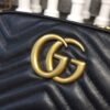 Gucci GG Marmont Small Matelassé Shoulder Bag Black Matelassé Chevron For Women 9.5in/24cm GG 447632 DTD1T 1000 - Image 8
