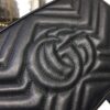 Gucci GG Marmont Small Matelassé Shoulder Bag Black Matelassé Chevron For Women 9.5in/24cm GG 447632 DTD1T 1000 - Image 9