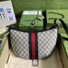 Gucci Ophidia GG Small Shoulder Bag Beige And Blue GG Supreme Canvas For Women 12in/30cm 598125 2ZGMN 4076 - Image 7