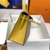 Hermes Kelly 25 Sellier Epsom Greige/Yellow Bag For Women, Women's Handbags, Shoulder Bags 10in/25cm - Image 8