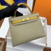 Hermes Kelly 25 Sellier Epsom Greige/Yellow Bag For Women, Women's Handbags, Shoulder Bags 10in/25cm - Image 4