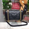 Gucci GG Marmont Small Matelassé Shoulder Bag Black For Women 10in/25cm 443497 DTDIT 1000 - Image 4