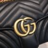 Gucci GG Marmont Small Matelassé Shoulder Bag Black For Women 10in/25cm 443497 DTDIT 1000 - Image 6