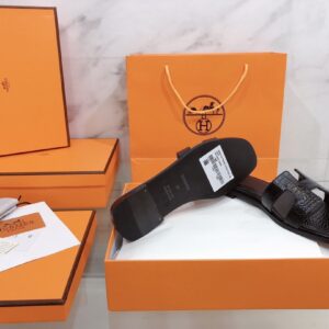 Alternative view of Hermes Oran Sandals Black For Women