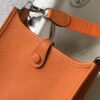 Hermes Evelyne 16 Amazone Bag Orange With Silver-Toned Hardware For Women, Women's Shoulder And Crossbody Bags 6.3in/16cm - Image 6