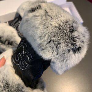 Alternative view of Gucci Gloves With Signature Double G Motif In Black