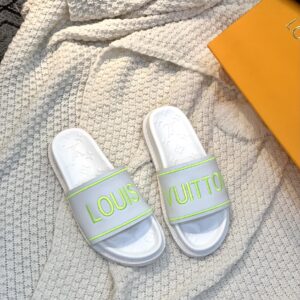 Louis Vuitton Women’s Pool Pillow Flat Comfort Mule White For Women LV