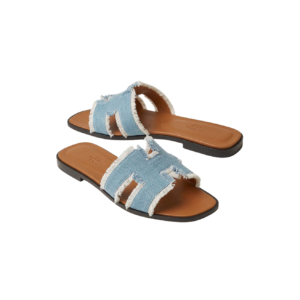 Hermes Oran Sandals Bleu Clair For Women H241060Z CB340