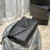 Saint Laurent College Large Chain Bag Black With Metal Toned Hardware For Women 12.6in/32cm YSL 600278BRM081000 - Image 7