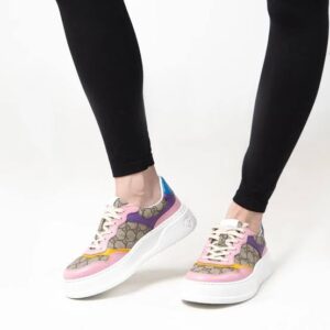 Alternative view of Gucci GG Supreme Canvas Sneakers Beige For Women 726850 FABAW 9785