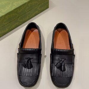 Gucci Men's Loafer With Driver Interlocking G Black For Men 624699