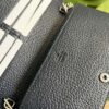 Gucci Horsebit 1955 Wallet With Chain Beige And Blue For Women 7.5in/19cm GG - Image 4