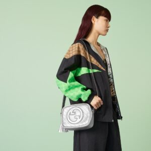 Alternative view of Gucci Blondie Small Shoulder Bag 8.3in/ 21cm Silver  Silver Hardware For Women ‎‎‎742360 AACBO 8106