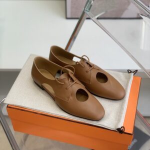 Hermes Epoca Oxford Shoe Brown For Women, Women's Shoes H221024Z