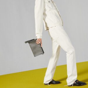 Alternative view of Gucci Ophidia Clutch & Pouch 10.2in/ 26cm Grey Palladium Hardware For Men 760243 UULBN 1244