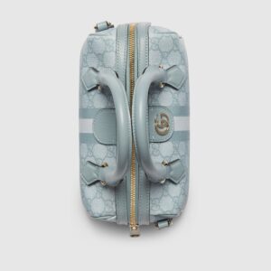 Alternative view of Gucci Ophidia Mini Top Handle Bag 8.4in/ 21.3cm Dusty Blue Gold Hardware For Women 772053 FAD03 8741