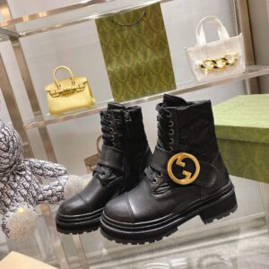 Gucci Blondie Women's Ankle Boots Black For Women GG
