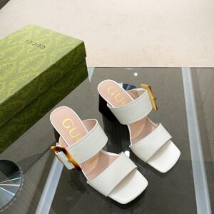 Alternative view of Gucci Women's Sandal With Bamboo Buckle White For Women GG‎ 674821 C9D00 9022