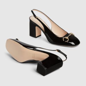 Alternative view of Gucci Horsebit Slingback Black For Women- 794324 BNC00 1000