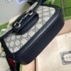 Gucci Horsebit 1955 GG Mini Bag Beige And Blue Supreme Canvas For Women 8in/20cm 658574 96IWN 4076 - Image 6