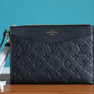 Louis Vuitton Pochette Melanie MM Monogram Empreinte Black For Women, Women's Wallets 9.2in/23cm LV