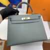 Hermes Kelly 28 Sellier Epsom Grey Bag For Women, Women's Handbags, Shoulder Bags 11in/28cm - Image 8