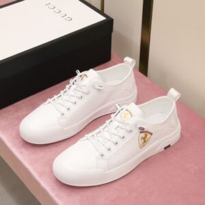 Gucci Ferrari Men's Sneaker Loafer White For Men